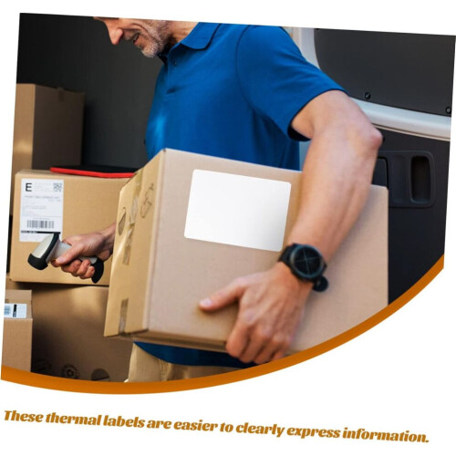 1 Roll Self-Adhesive Shipping Labels For Thermal Printers Rectangular Blank Address Labels For Shipping 2