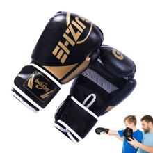 Boxing Gloves for Kids 6 Oz PU Leather MMA Training Gloves for Martial Arts Taekwondo Karate Punch Bag