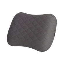 Inflatable Travel Pillow Removable Pillowcase Polyester Gray For Travel And Camping