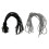 Set of Replacement Laces Elastic Cords for Recliners Gray/Black 1