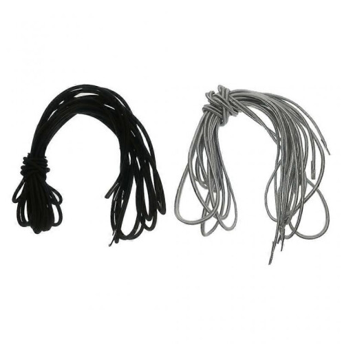 Set of Replacement Laces Elastic Cords for Recliners Gray/Black