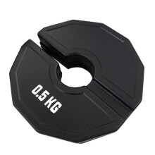 Gym Micro-Plates Dumbbell Fractional Weight Plates 0.5kg Rubber Add-On Change Black for Adjustable Dumbbells