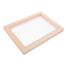 DIY Paper Making Frame Kit - Double Wooden Craft Mold Screen with Mesh Felt for Handmade Paper Crafts