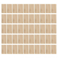 50Pcs Domino Tenon Beech Wood 8x40mm Loose Tenons Woodworking Accessory for Positioning