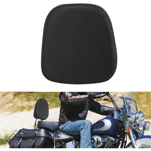 Backrest Motorcycle Universal Motorcycle Backrest Pad for Passenger Cushion, Adjustable Height, Durable 2