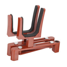 Foldable Violin Stand - Durable Red Violin Holder for All Sizes, Portable and Stable Design for Storage