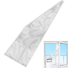 Portable Air Conditioner Window Kit 16-Foot Universal Window Seal Waterproof Windproof Double-Hole With