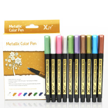 10 Metallic-Marker, Metallic-Farbstifte, 10 Künstlerstifte, Silberstifte, Scrapbooking-Stifte, Acrylfarbstifte, für Teenager-Mädchen, Weihnachten