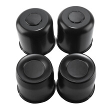 5.15 Inch Stainless Steel Trailer Wheel Center Caps, 4 Pcs Removable Concave Hub Covers for Truck SUV