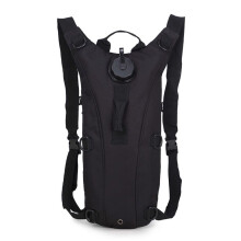 Nylon Water Bag Hydration Pack Backpack For Running Cycling Hiking Traveling Climbing Outdoor Black