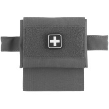 Tactical 2-In-1 Micro Med Kit Pouch Mini First Aid Pouch Small Empty IFAK Pouch Gray With Tourniquet