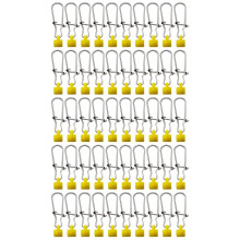 Lock Fishing Line Sinkers 50 Pieces Set - Sliding Sinkers, Line Connectors, Slider Swivels, Saltwater
