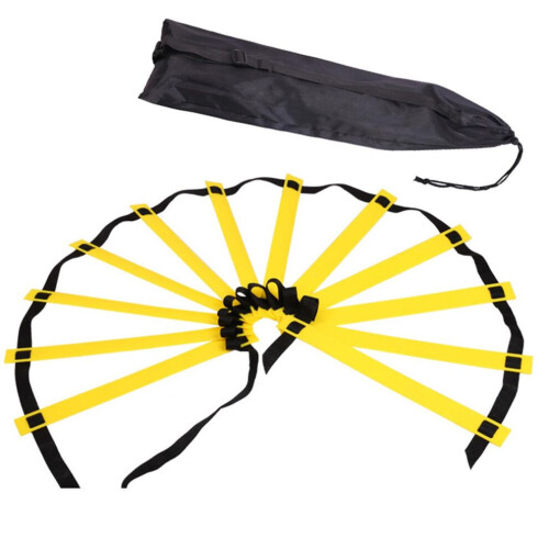Agility Ladder for Speed and Flexibility Training, Adjustable 15ft Length, Durable Nylon Material,