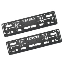 License Plate Holder for Audi A1 2016-2018 Two Piece Car Registration Plate Surround Frame Exterior