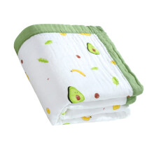 Cotton Bath Towel Avocado Pattern, Soft Absorbent Newborn Baby Towel, Unisex Lightweight Beach Towel