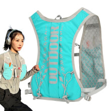 Hydration Vest 5L Water Pack Backpack, Lightweight Unisex, Moisture-Wicking, Reflective Strips, Green