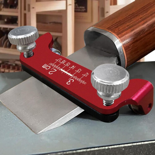 Chisel plane honing device stainless steel sharpening guide with 6 cm angle adjustment for precise woodworking 2