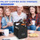 Drink Carrier with Handle, Foldable 4-Cup Holder, Reusable Beverage Rack with Adjustable Dividers for 1