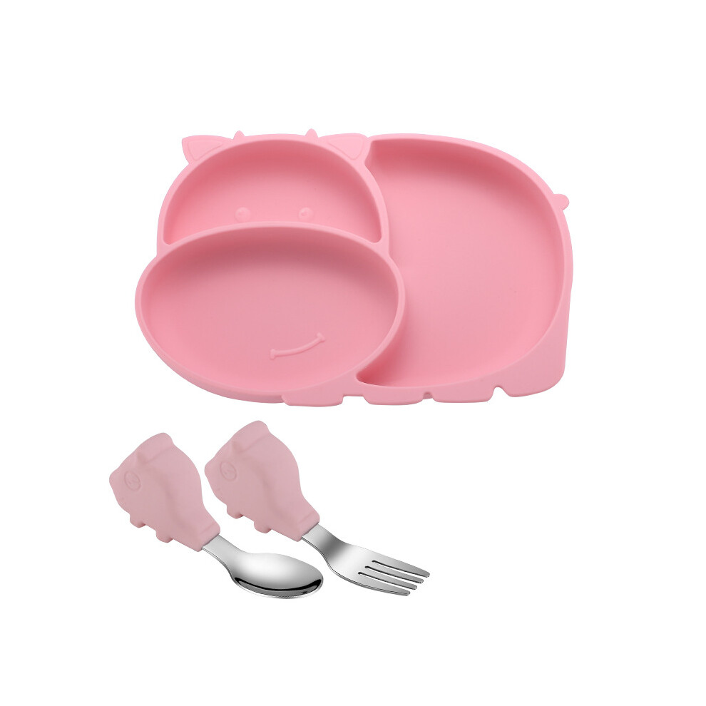 Super Suction Divided Plates For Baby, Dinosaur Shaped Toddler Plate With Ergonomically Designed Suction Base For 12-36 Months Olds, Food Grade Silico