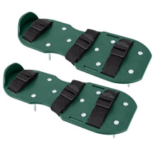 Aerator Shoes, 2X Adjustable, Terrace Patio Garden Shoes With Heavy Spikes, Garden Aeration Tool For