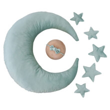 Newborn Photography Props Set Baby Posing Moon and Headwear Infant Photo Accessories for Boys and Girls