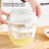 Robust ABS Plastic Yogurt Strainer, Portable Home Dairy Product Maker, Space-Saving Round Design 3