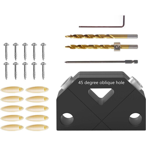 Locator Hole Drilling Guide Tool For Woodworking Pocket Tools Hole Drill Puncher 2