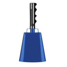 Steel Cowbell for Events - Blue Bell for Cheering, Celebrating and Family Parties, Durable and Robust