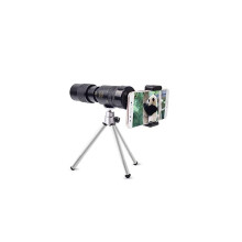 Monocular Telescope with Tripod, 10-30x Zoom, 40mm Lens, Mobile Phone Compatible Mini Telescope for