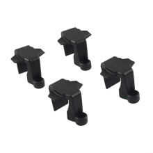 Square Rail Mount For Pontoon Boat Bumpers Adjuster Clip For 1.25 Inch And 1 Inch Tracks Black