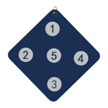 Fencing Target Wall-Hang Type Outdoor Indoor Double-Sided 33 X 33 Cm Five-Game Home Fencing Gears For