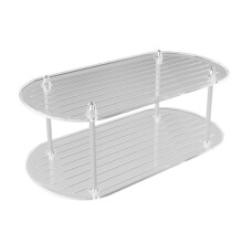 Kosmetik-Organizer aus robustem Acryl, Toilettenartikel-Organizer, Ablagefläche mit mehreren Ebenen, stilvolles Design, wasserfest