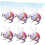 6Pcs Vintage Clockwork Bouncing Rabbit Toy for Educational Playtime Learning Activities with Spring 3