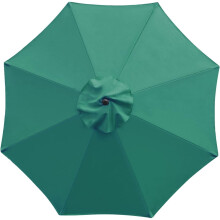 Garden Parasol Covers UV Protection Waterproof Windproof Canopy Replacement For 6Rib Or 8Rib Parasols