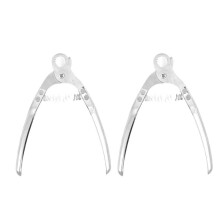 Food Grade Stainless Steel Snail Tail Cutter Shears with Ergonomic Handle, Pack of 2, for Home and Professional