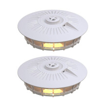 Flea Traps for Home 2 Pack, Odorless Electric Dome Trap with 4 Modes, Warm & UV LED Light for Carpets