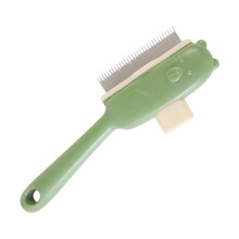 Dog Slicker Brush Cat Shedding Comb Pet Grooming Brush Massaging Tool For Cleaning Indoor Outdoor Green