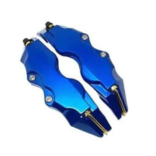Car Brake Caliper Cover Set Of 2 For Ford S-Max SUV 2011-201 Aluminum Front And Rear Kit Blue 24 x 6.5