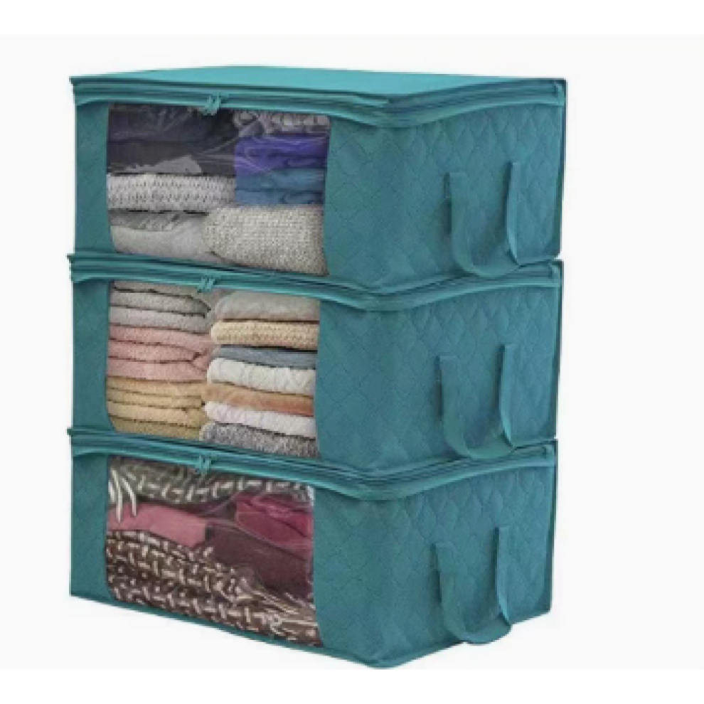 Elegant Fabric Storage Solutions, Foldable Closet Organizer, Reinforced Handle For Easy Carrying, Large Capacity For Clothing Storage, Soft Material, 9135470307869