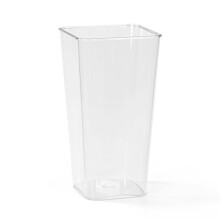 Flower Arrangement Bucket for Wedding Party Decoration, Clear Plastic Vases with Open Design and Iron Plate Base, Transparent Plastic Vase with