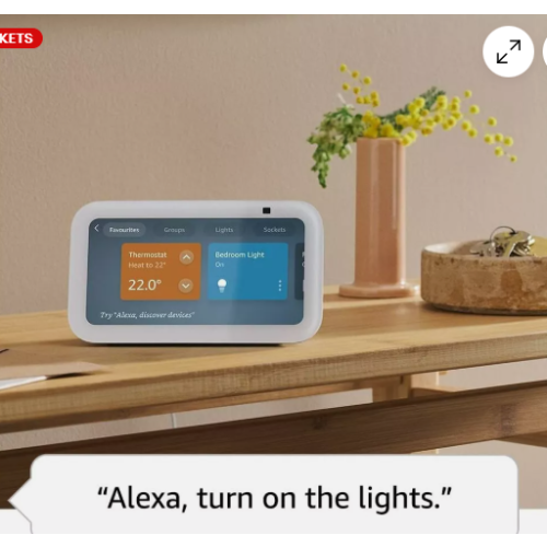 Amazon Amazon Echo Show 5 3rd Gen 2023 release Smart display and alarm clock White 1