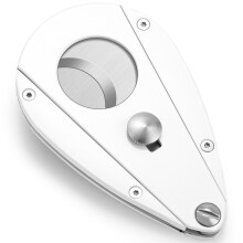 Frost-white portable stainless steel blade cigar cutter