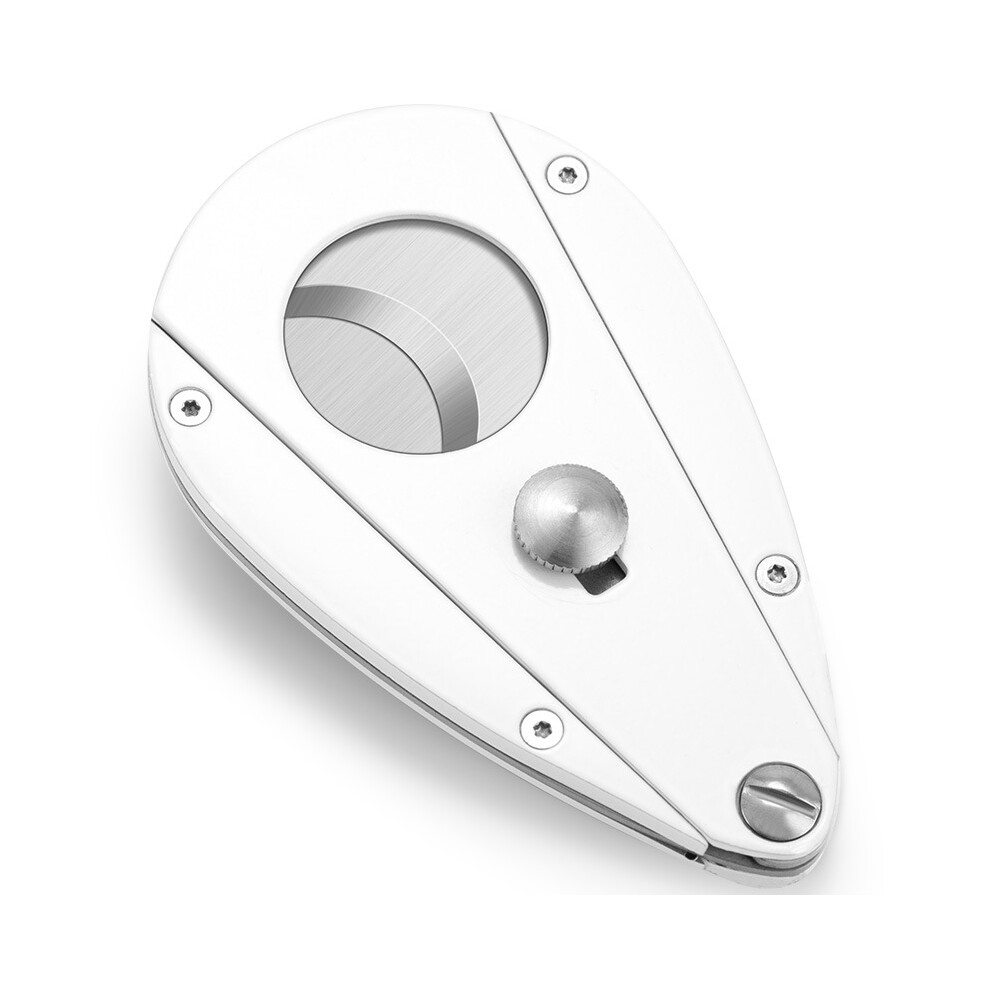Frost- Portable Stainless Steel Blade Cigar Cutter White