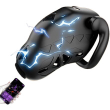 Male Chastity Cage App Controlled Electric Shock With Timing And Positioning BDSM Penis Exercise Bondage Toy
