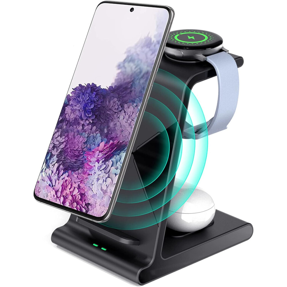 Charging Station Dock For Samsung Galaxy Devices, Fast Charging Speed, Digital Clock, Overheat Prevention 9135470903979