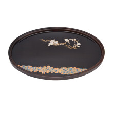 Bandeja de madera para servir, función decorativa para realzar la estética del hogar, diseño japonés sencillo y novedoso para una nueva