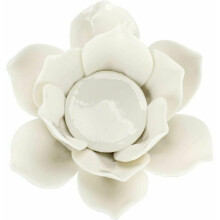 Handmade Meditation Space Accents, Lotus Flower Tea Light Holder for Tabletop Decoration