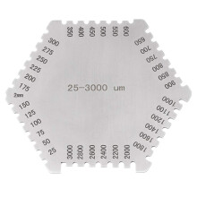 Stainless Steel Hexagonal Wet Film Comb For Scale Paint Wet Film Card 25300 Wet Film Thickness Gauge