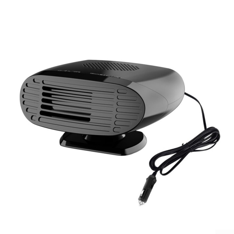 Car Heater 12V/24V 150W With Air Purification, Rotating Bracket For Defrost And Cooling, Dashboard Mount Heater Fan Black 9323874322315