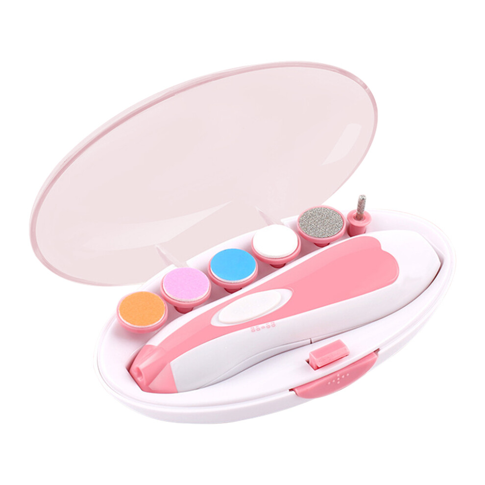 Pink (Pink) Newborn Nail Trimmer Electric Fingernails Toenails Clippers Scissors